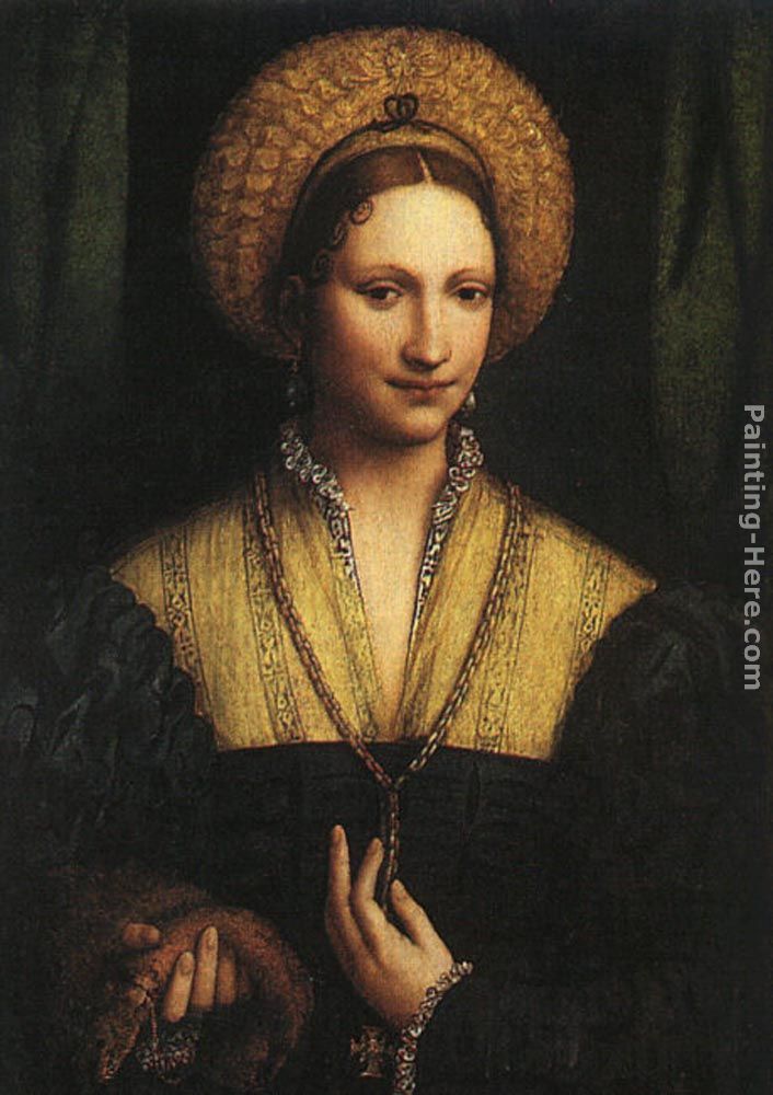 Portrait of a Lady painting - Bernardino Luini Portrait of a Lady art painting